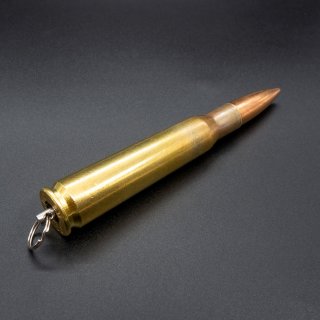 .50 BMG / 12.7 x99 mm Nato Patrone Als Anhänger mit Vollmantel Geschoss